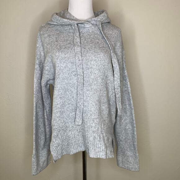 Gray Hooded Sweater Oversized Sz XS H&M - Picture 1 of 9